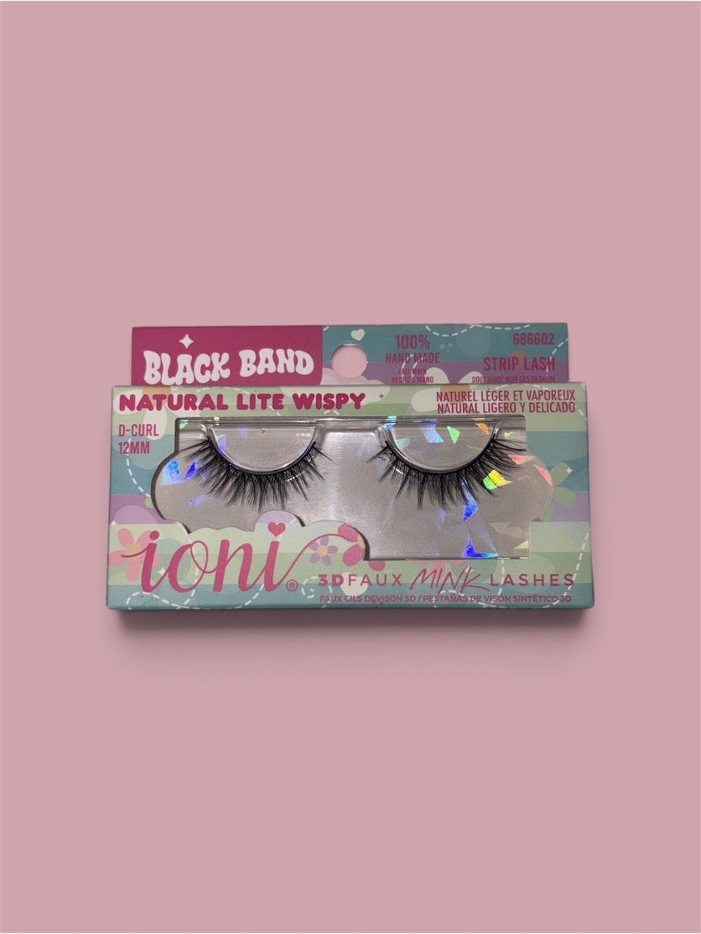 Black Band Natural Lite Wispy 3D Faux Mink Lashes - Black